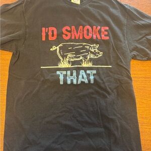 Delta Black T-Shirt with Pig Graphic